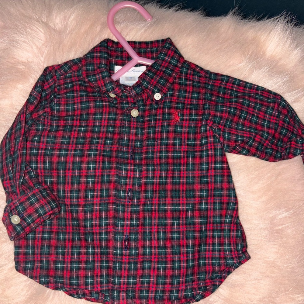 Ralph Lauren Kids Plaid Shirt - Red and Black
